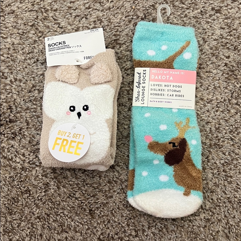 Cute Animal Print Socks Set
